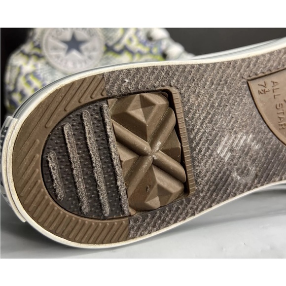 Converse Women's Chuck Taylor All Star Hi Sneakers 542479F Grey/Citron Sz 9.5 A+ - Picture 10 of 12